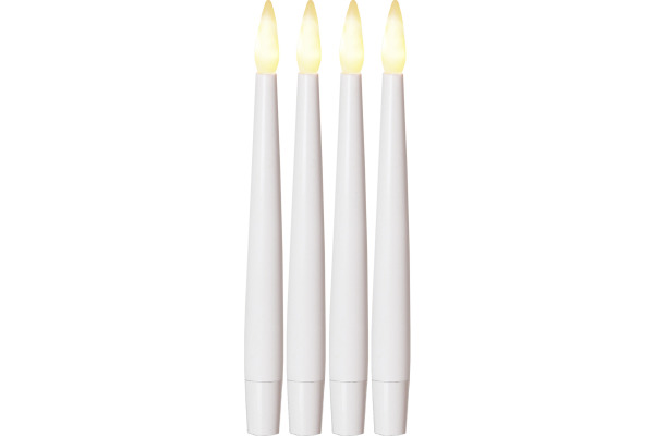 STARTRADI LED Kerzen Paulina 15.5cm 066-79 weiss 4 Stück