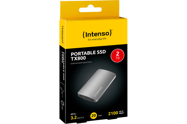 INTENSO External SSD TX800 2TB 3828470 USB 3.2 + Cable 1.8 inch