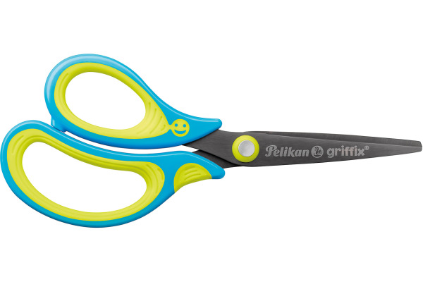 PELIKAN Schere spitz Griffix 810265 fresh blue, Linkshänder