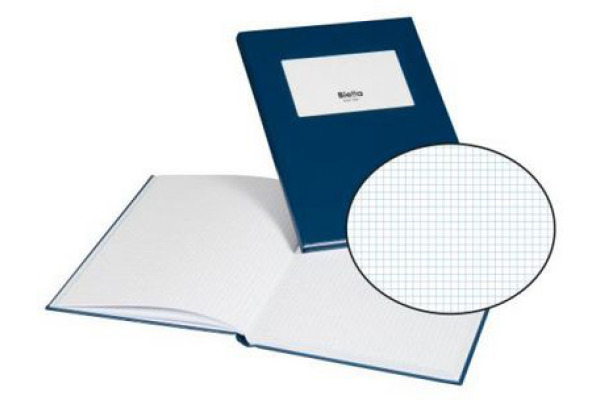 BIELLA Geschäftsbuch A4 60148005U blau, liniert 80 Blatt