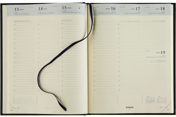 BREPOLS Agenda Timing Lima Kul. 2026 26.3.0056 1W/2S blau 17.1x22cm
