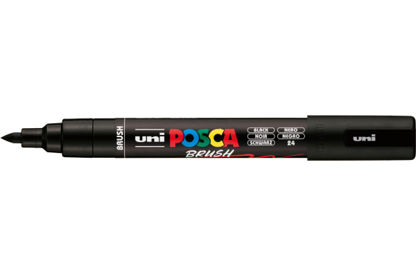 POSCA Brush Marker 1-4mm PC5BRBLAC schwarz