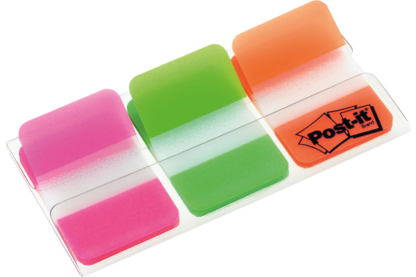 POST-IT Index Strong 25,4x38mm 686-PGO 3-farbig/3x22 Tabs