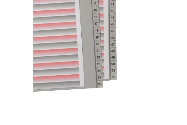 KOLMA Register LongLife A4 19.252.03 grau 1-52