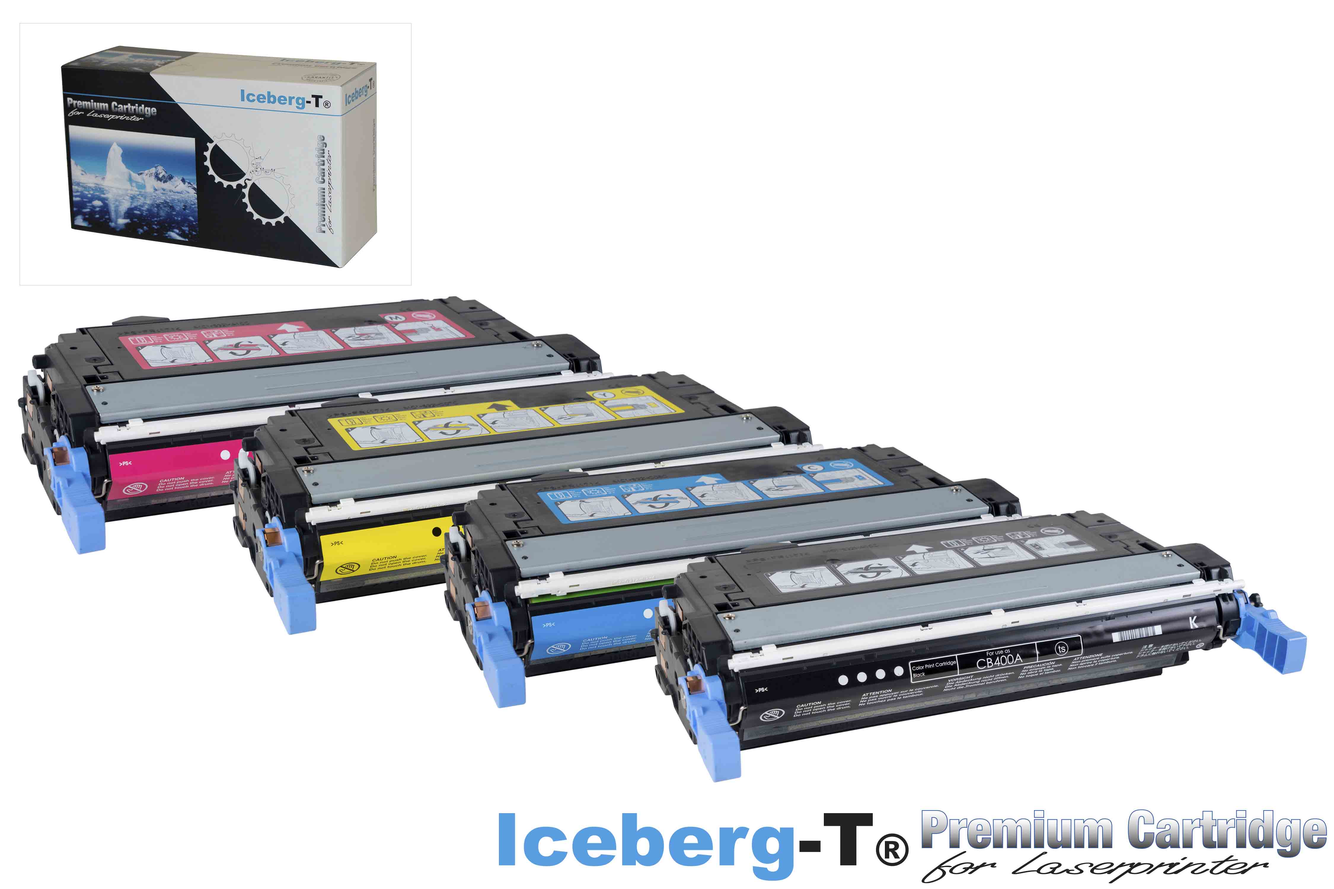 Iceberg-T Toner SET CB400A / 642A Set mit allen vier Farben