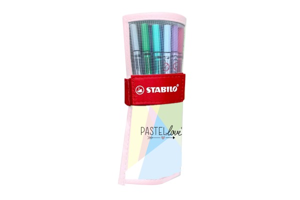 STABILO Rollerset Pen 68 1mm 6825-09- Pastellove 25 Stück