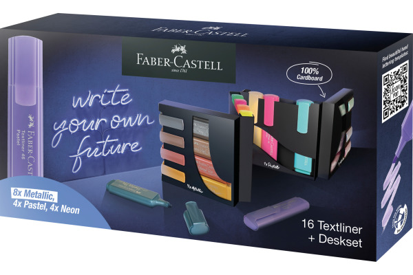 FABER-CA. Textmarker TL 46 254603 Deskset 16 Stück
