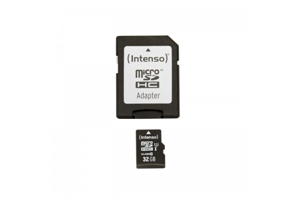 INTENSO Micro SDHC Card PREMIUM 32GB 3423480 with adapter, UHS-1