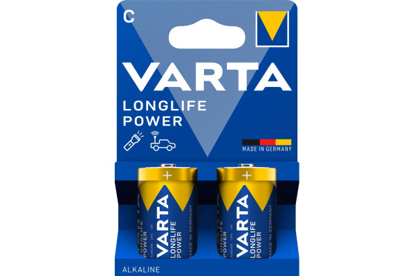 VARTA Batterie Longlife Power 491412142 C/LR14, 2 Stück