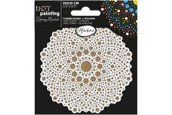 ALADINE Dot painting Punktmalerei 85498 Form & Schablone 10cm