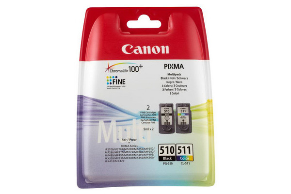 CANON Multipack Tinte schwarz/color PGCL510/1 PIXMA MP 240 9ml
