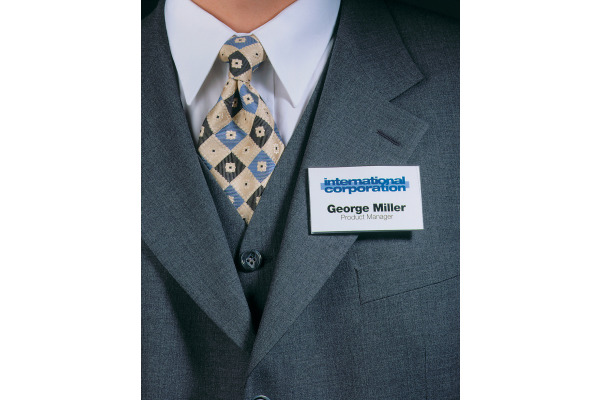 DURABLE Namensschild mit Magnet 811719 transp., PVC, 54x90mm 25 Stk.