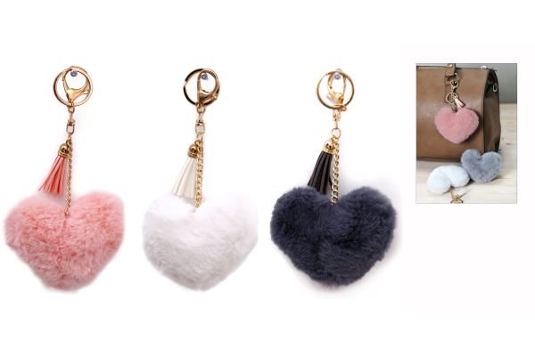 ROOST Schlüssel-/Taschenanhänger LX0160 17x10cm Herz