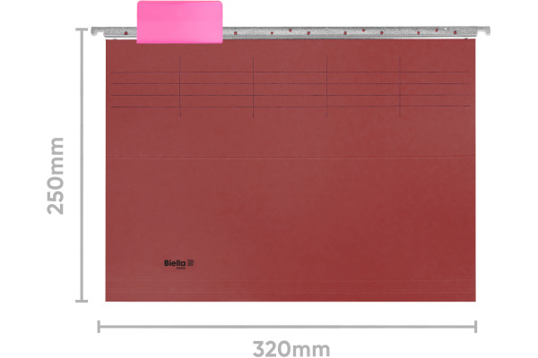 BIELLA Hängemappen-Set A4 27145545U rot 32x25cm 5 Stück