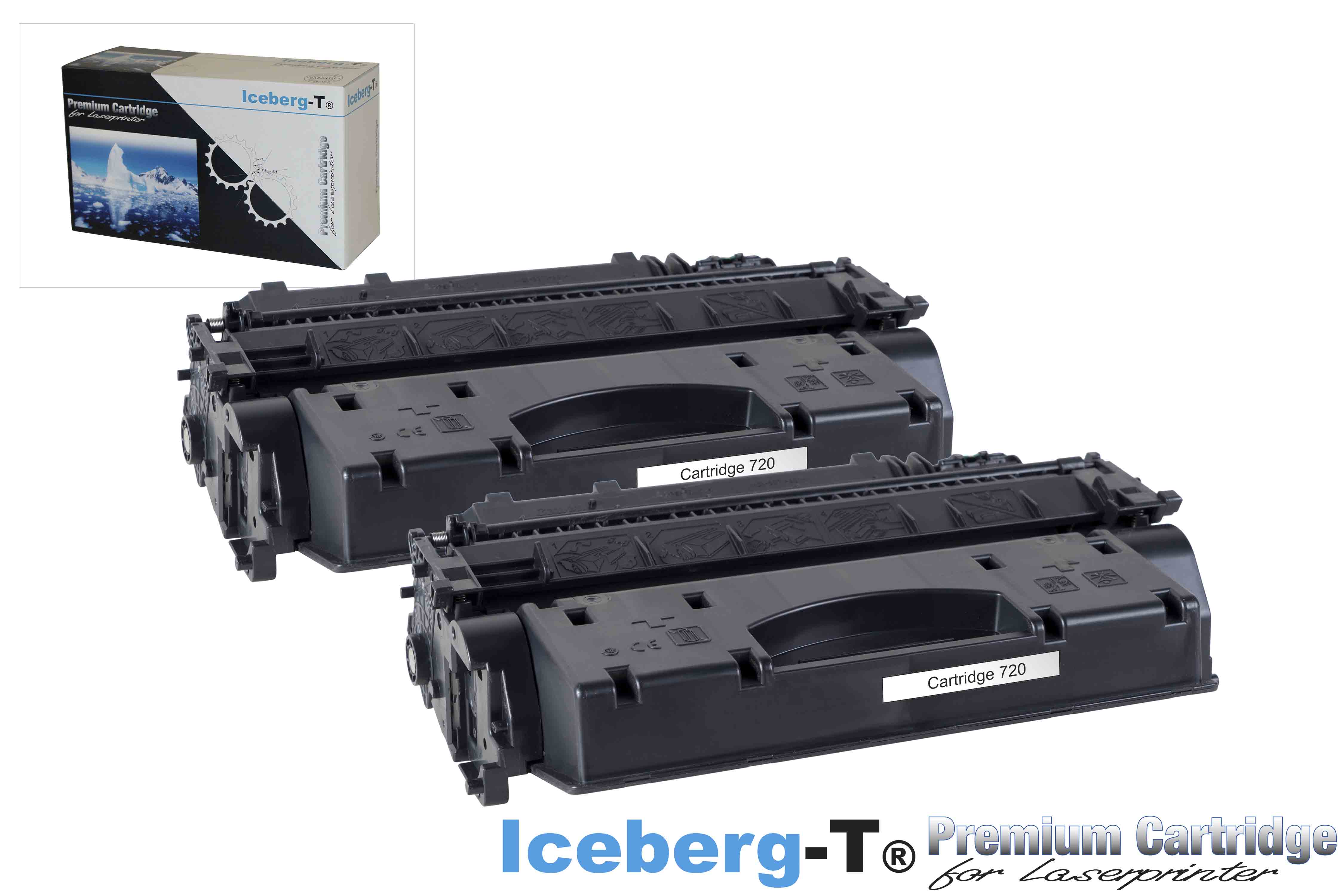 Iceberg-T Toner Cartridge 720 DuoPack 2 Stück à 5'000 Seiten, schwarz