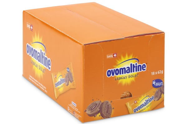 OVO Crunchy Biscuit 102186114 62g, 18 Stk.