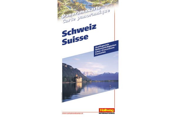 HALLWAG Panoramakarte 382831055 Schweiz