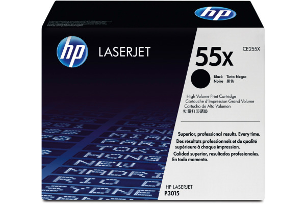 HP Toner-Modul 55X schwarz CE255X LaserJet P3015 12'500 Seiten