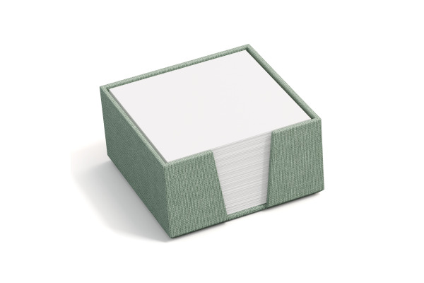 BIGSO BOX Zettelkasten James 110x110mm 2711C1601 Leinen, mintgrün