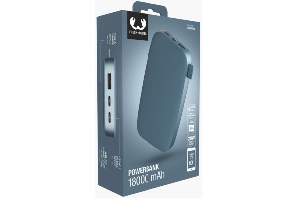 FRESH'N R Powerbank 18000 mAh USB-C UFC 2PB18100D Dive Blue 20w PD