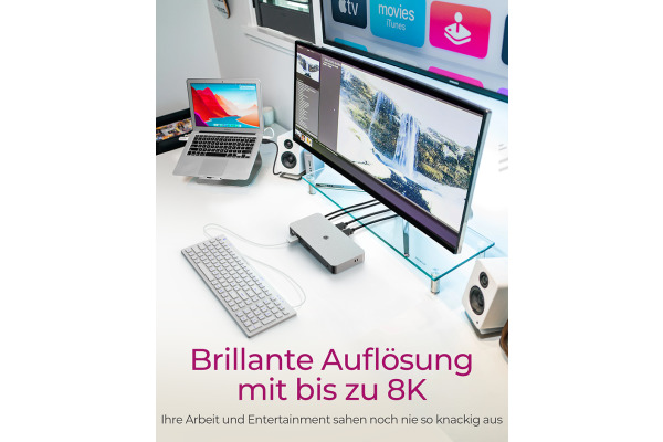 ICY BOX USB4 DockingStation IBDK2880C 2x8K HDMI, 3x USB-A 1x USB-C
