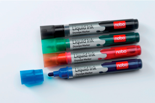 NOBO Liquid Ink Marker Blister 1901077 6 Farben
