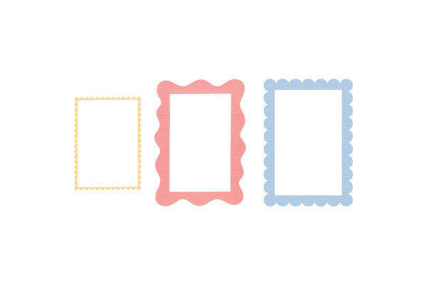 SIZZIX Stanzformen 666969 Fun Borders 9 Stück