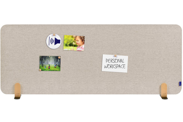 LEGAMASTE Tischtrennwand 160x60cm 7-209835 ELEMENTS, beige, Standfuss