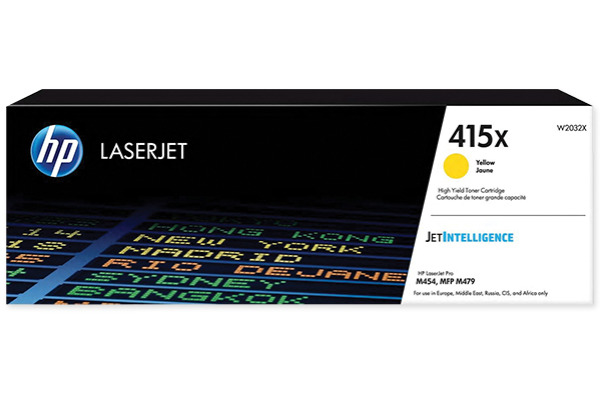 HP Toner-Modul 415X yellow W2032X CLJ Pro M454/MFP M479 6000 S.