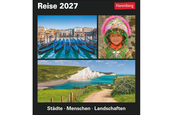 HARENBERG Abreisskalender 2027 210500027 Reise DE 15.4x16.5cm