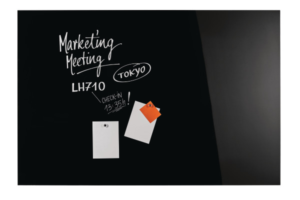 MAGNETOP. Design-Glasboard 1500x1000mm 13408012 schwarz, magnetisch