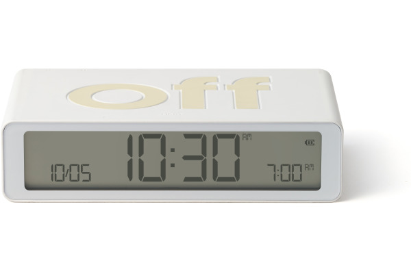 LEXON Wecker Flip Classic LR157W9 weiss, USB-C