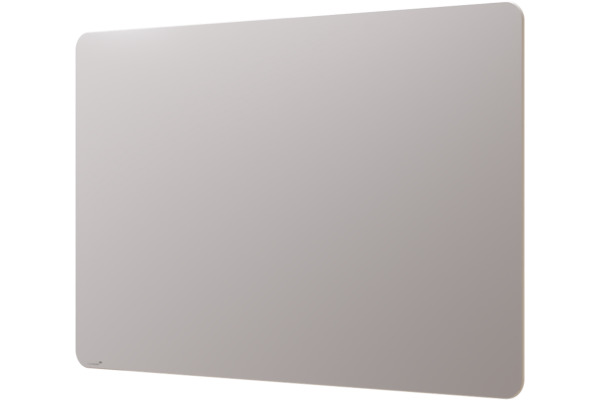 LEGAMASTE Glasboard 100x150cm 7-104263 matt, Warm Grey runde Ecken
