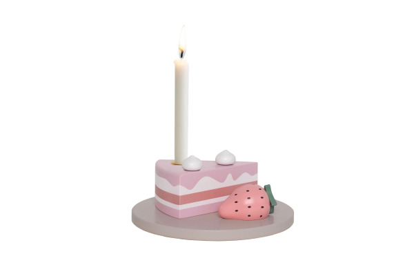 JABADABAD Geburtstagsdekoration 15x15cm T330 Erdebeerkuchen