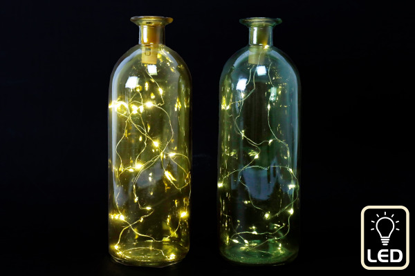 ROOST Flasche Deco LED OR6381 mit LED 9x26cm