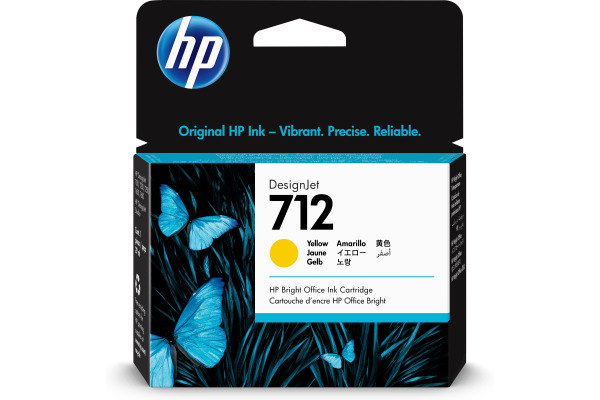 HP Tintenpatrone 712 yellow 3ED69A DesignJet T230/250/630 29ml