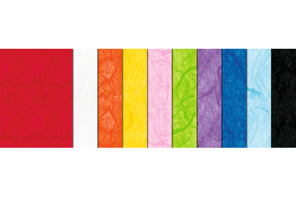 URSUS Strohseide 8320099 23x33cm farbig ass.