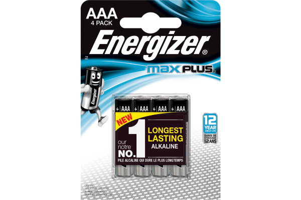 ENERGIZER Batterie Max Plus 1,5V E92/AAA Micro 1300 mAh 4 Stück