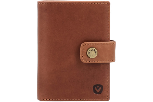VALENTA Card Wallet Leather 588584 Luxe Cognac