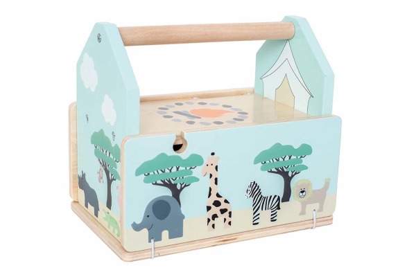 JABADABAD Go on safari W7180 2 Autos, 9 Tiere, 12 Strassen