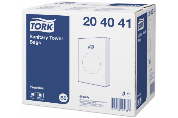 TORK Hygienebeutel Premium B5 204041 HDPE, transparent 25 Stück