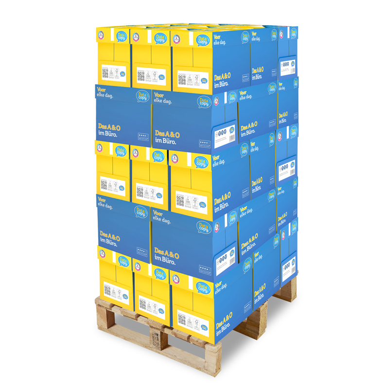 Data Copy, premium paper, hochweiss 80g, 1 Palette 100'000 Blatt Box zu 5 x 500 Bl./Bg., FSC mix credit