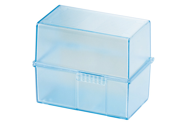 HAN Karteibox A7 977-64 transl.-blau für 300 Karten