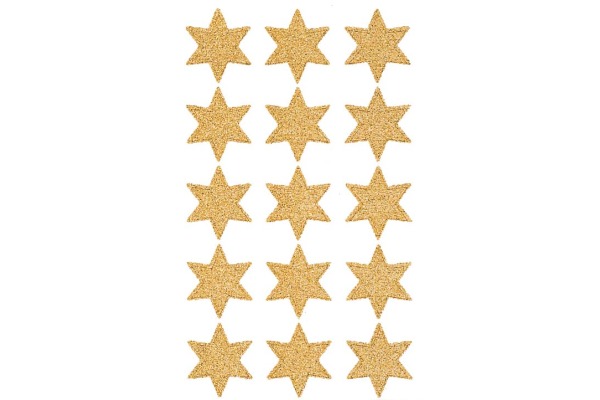 Z-DESIGN Sticker Sterne Weihnachten 4112 gold 2 Stück