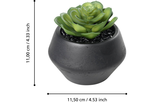 EGLO Kunstpflanze 11cm 428492 grün, im Topf
