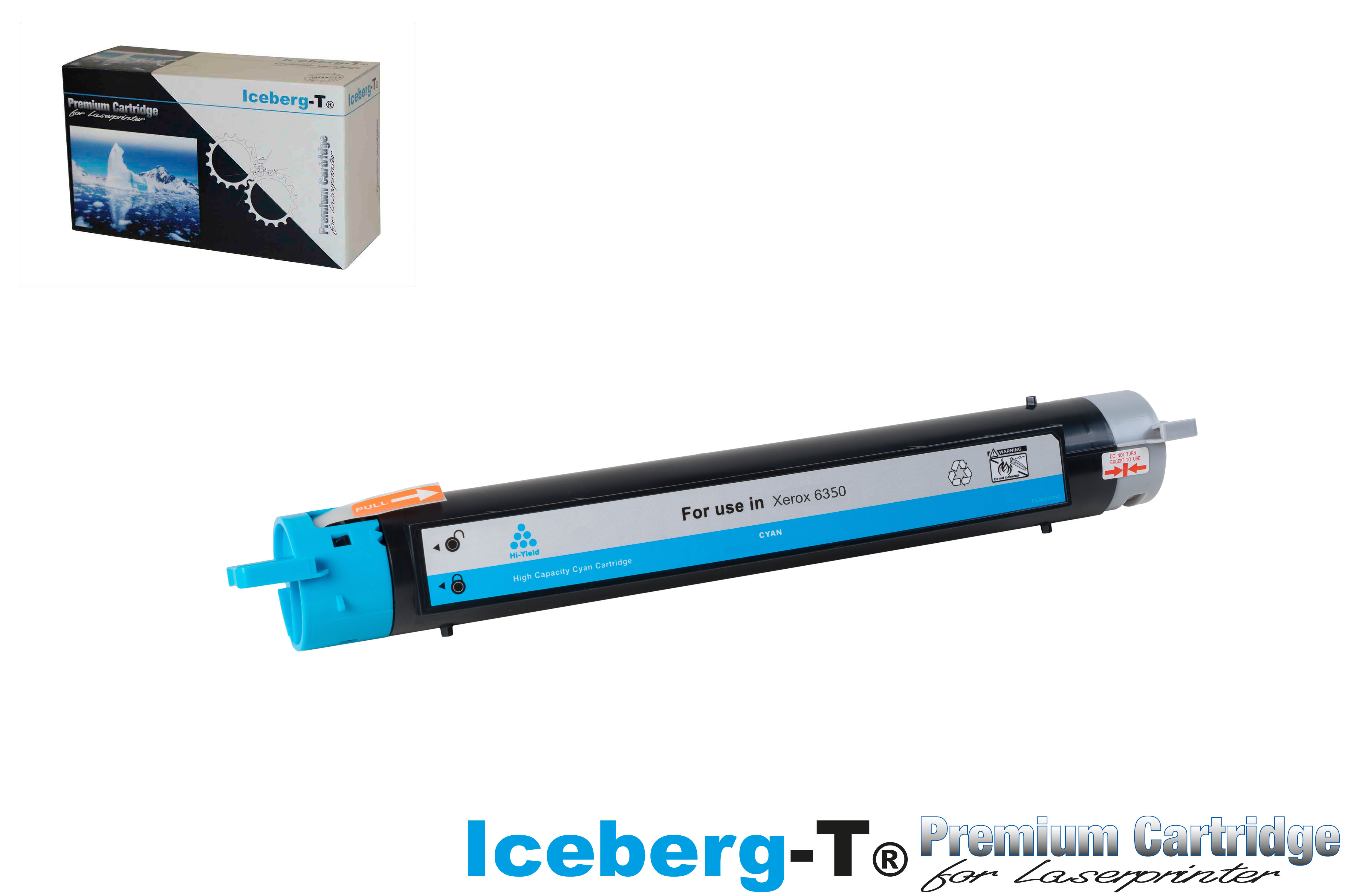 Iceberg-T Toner Xerox Phaser 6350 10'000 Seiten, cyan