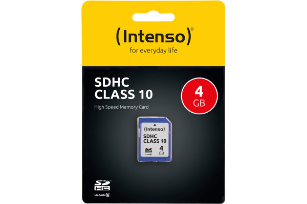INTENSO SDHC Card Class 10 4GB 3411450