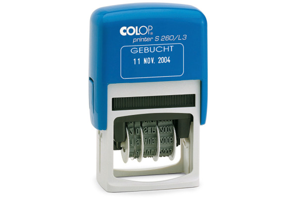 COLOP Datumstempel Gebucht D S260L3/D 24x45mm