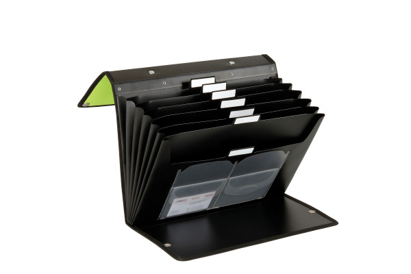 DUFCO 3-Way Flip File A4 51500.038 grün/schwarz 6-teilig