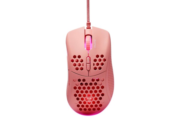 DELTACO Lightweight Gaming Mouse,RGB GAM108P Pink, DM75